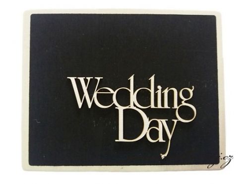 Zobrazit detail - Vyřezávaná dekorace wedding ze dřeva