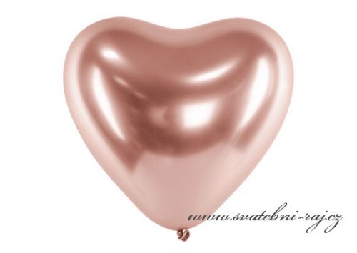 Zobrazit detail - Balónek srdce rose-gold