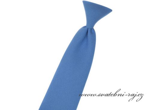 Dětská kravata modrá matná