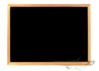 Dřevěná tabule na psaní křídou