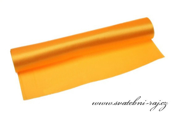 Jednostranný satén žlutý, šíře 36 cm