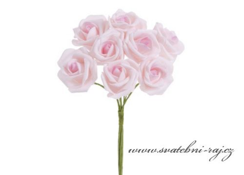 Zobrazit detail - Pěnová růže růžová, průměr 6 cm