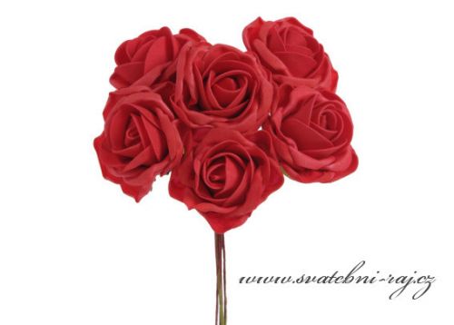 Pěnová růže červená, průměr 8 cm