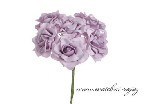 Pěnová růže růžovo-lila, průměr 7 cm