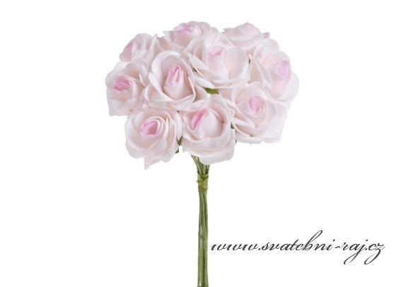 Růžička světle růžová, průměr 5 cm