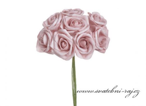 Zobrazit detail - Pěnová růže starorůžová, průměr 6 cm