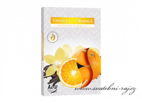 Zobrazit detail - Čajové svíčky - Vanilla-Orange