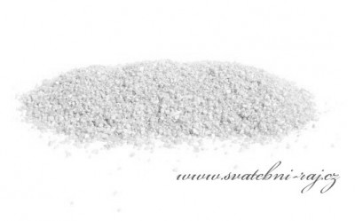 Dekorační písek bílý