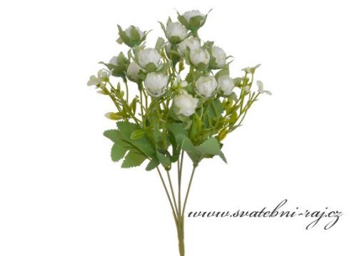 Květina s bílými kaméliemi