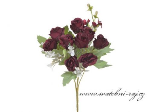Zobrazit detail - Květina s bordó růžičkami