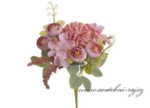 Zobrazit detail - Květina s kaméliemi a hortenzií
