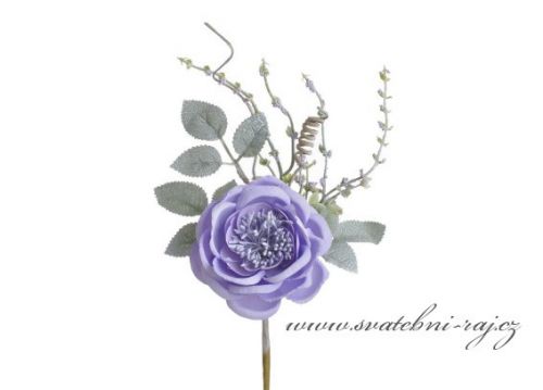 Zobrazit detail - Přízdoba s fialkovou květinou