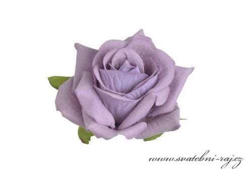 Hlavičky růží fialkové - 6 ks