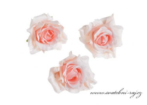 Zobrazit detail - Hlavičky růží růžové - 12 ks