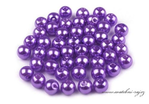 Plastové perličky tmavě fialové