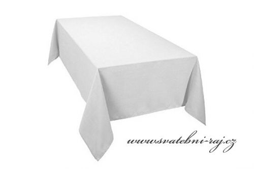 Zobrazit detail - Bílý ubrus na stůl - 180 x 300 cm