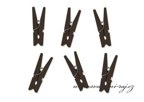 Zobrazit detail - Kolíčky dřevěné hnědé - 3,5 cm
