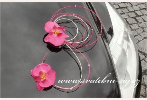 Dekorace na automobil orchideje