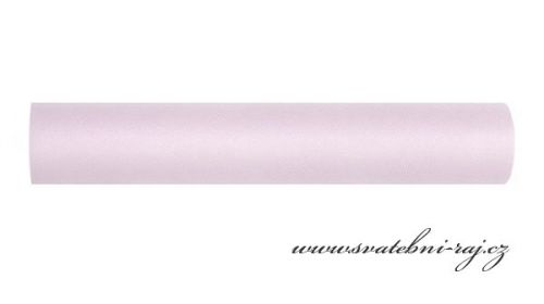 Dekorační tyl světlounce růžový, šíře 30 cm