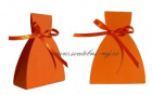 Krabička šaty v oranžové barvě