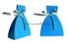 Krabička šaty v modré barvě