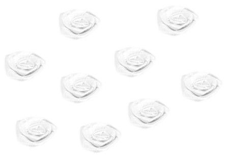 Textilní růžička v bílé barvě