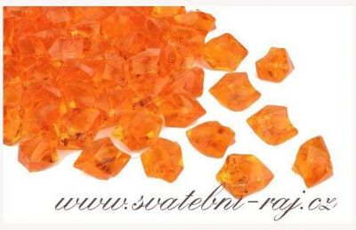 Ledové krystaly oranžové