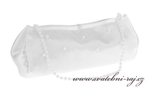 Svatební kabelka s perličkami