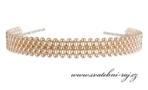Zobrazit detail - Luxusní perličková čelenka
