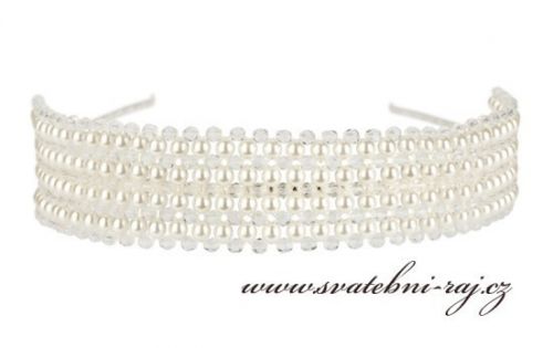 Zobrazit detail - Luxusní čelenka s perlami