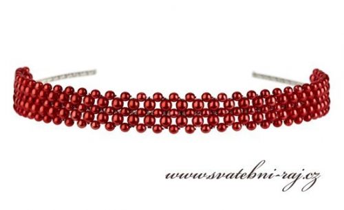 Zobrazit detail - Čelenka s červenými perlami