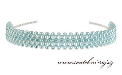 Zobrazit detail - Svatební čelenka s perlami