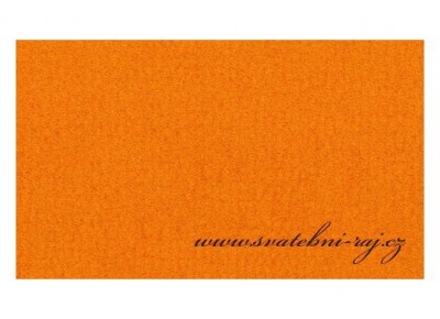 Svatební koberec oranžový