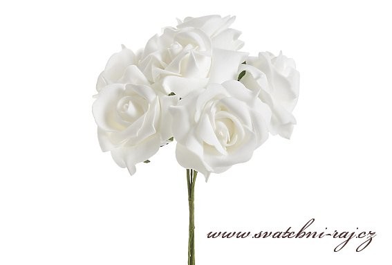 Pěnová růže bílá