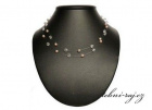 Starorůžový perličkový náhrdelník