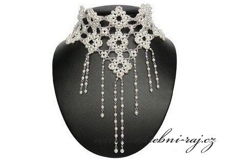 Luxusní svatební náhrdelník