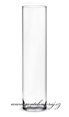 Skleněná váza válec 15 x 90 cm