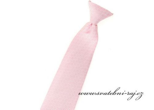 Dětská kravata růžová se vzorem