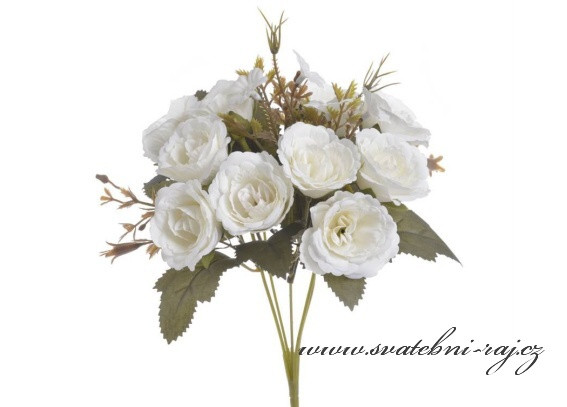 Kytice růžiček bílé