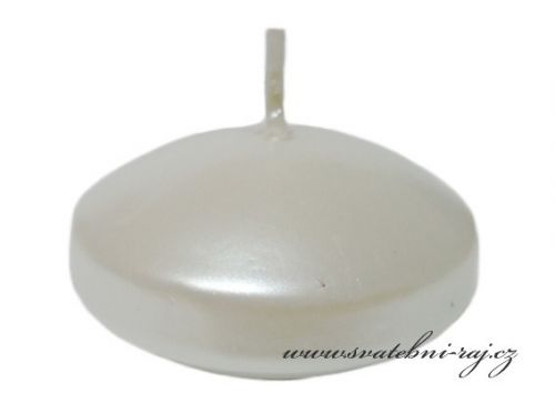 Zobrazit detail - Plovoucí svíčky perleťové bílé - 6 ks