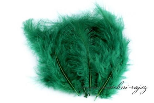 Zobrazit detail - Pštrosí peří smaragdově zelené