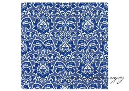Zobrazit detail - Ubrousky modré s ornamenty