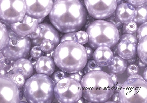 Voskové perličky světle fialové
