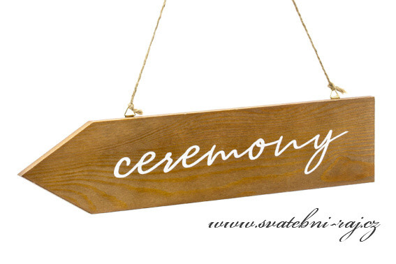 Dřevěná šipka Ceremony