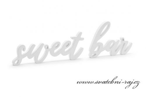 Dřevěné slovo Sweet bar