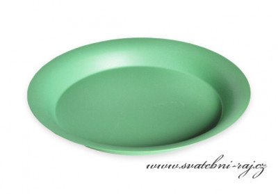 Plechový talíř mátový, průměr 19,5 cm