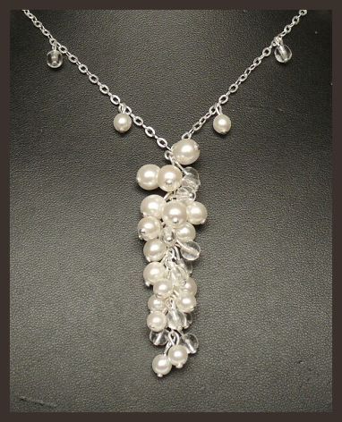 Svatební náhrdelník s perličkami