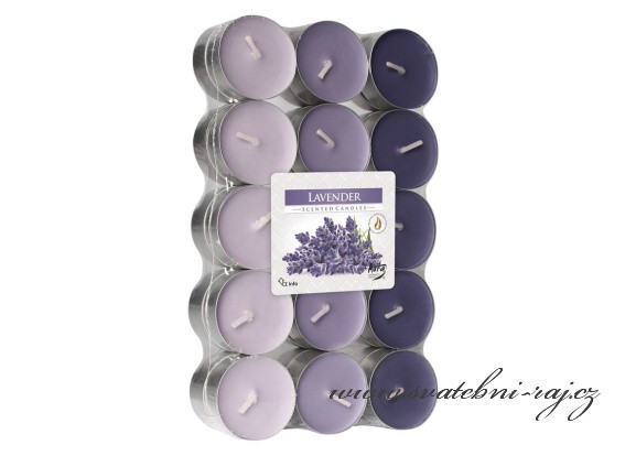 Čajové svíčky - 30 ks - Lavender