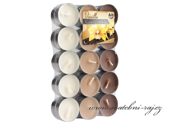 Čajové svíčky - 30 ks - Vanilla