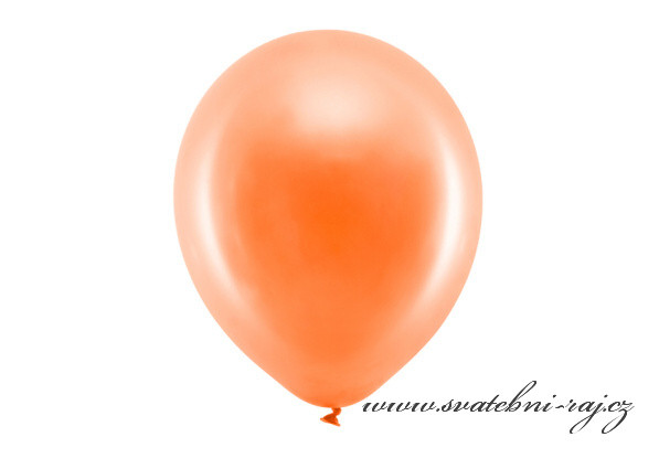 Metalický balónek oranžový